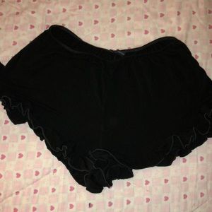 Brandy Melville ruffle lounge shorts
